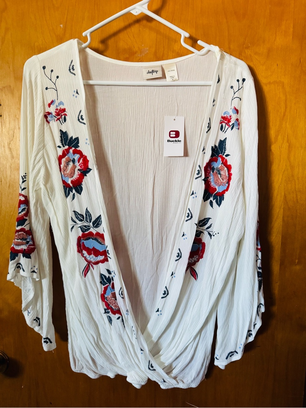 Daytrip Beige Textured Rayon Top